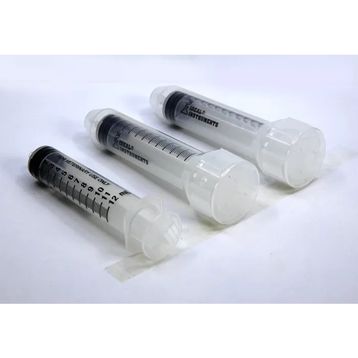 Ideal Instruments 12 cc Polypropylene Material Clear Color Luer-Slip Disposable Syringe