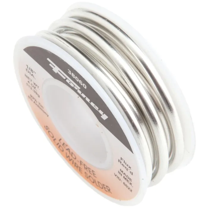 Forney 38060 Solder, 4 oz, Solid, Gray, 464 deg F Melting Point