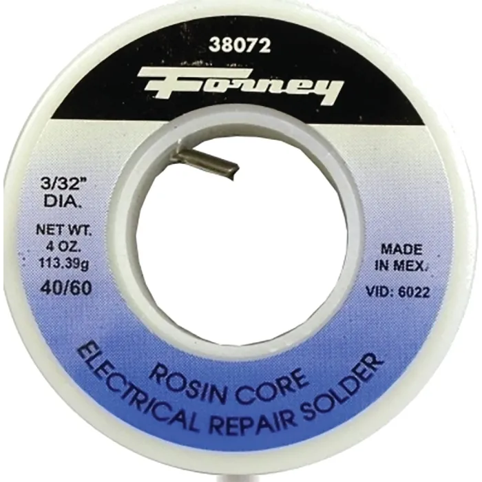 Forney 38072 Solder, Silver/White, 4 oz, Solid