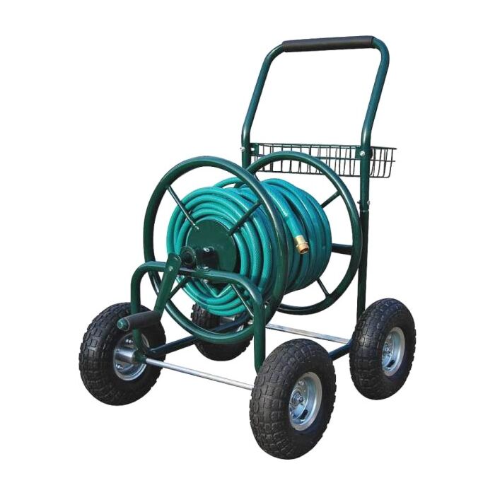 Landscapers Select Manural Crank Steel Hose Reel Cart - 250 ft Capacity