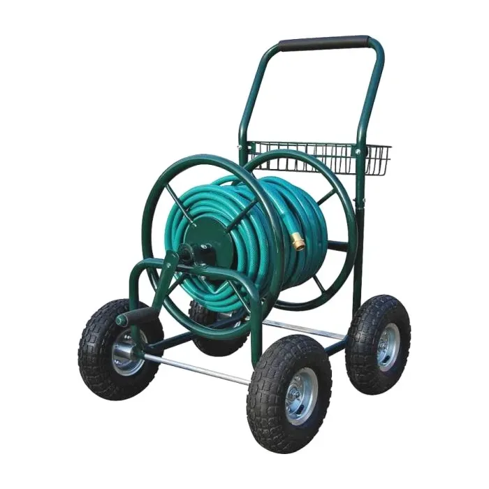 Landscapers Select Manural Crank Steel Hose Reel Cart - 250 ft Capacity