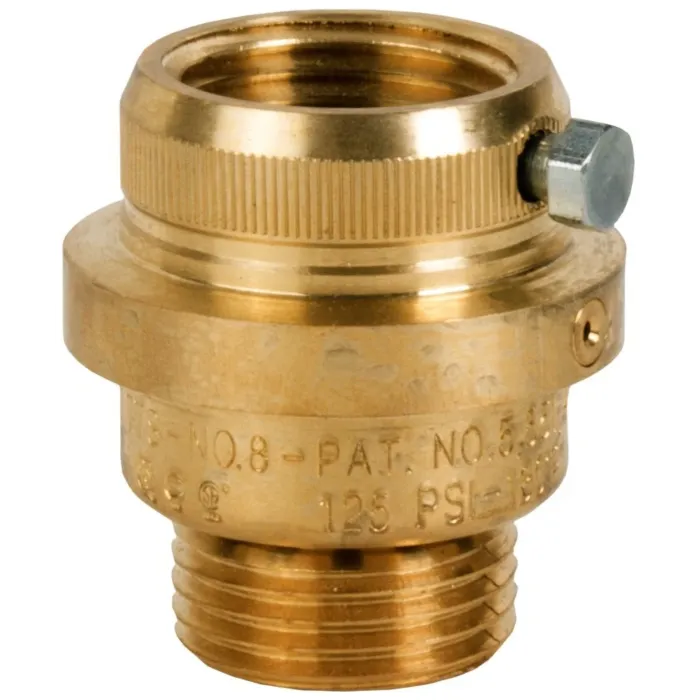 Watts 3/4 In Brass Hose Connection Vacuum Breaker Backflow Preventer, Freeze Relief, Chrome Finish