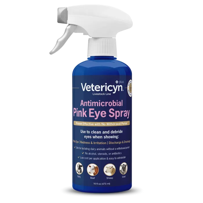 Vetericyn 16 oz 0.0150% Hypochlorous Acid Electrolyzed Water, Sodium Chloride, Phosphates, Sodi Antimicrobial Pink Eye Spray