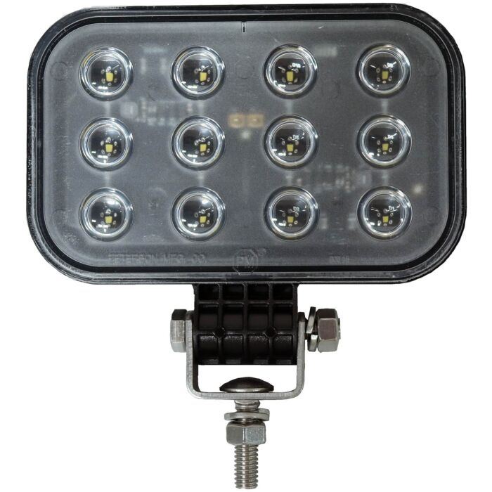 Peterson Pedestal Rectangular Work Light w/ Stripped Leads (White) 3 in. x 5 in.