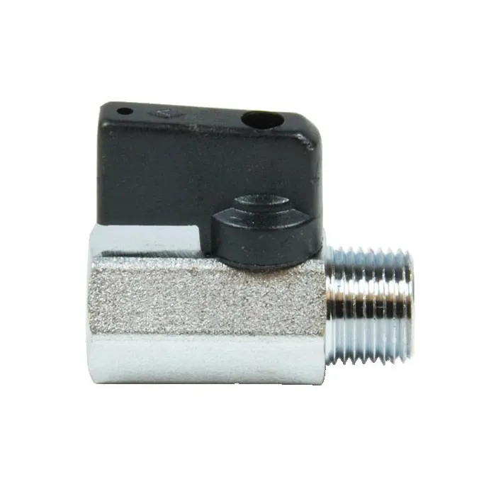 3/8 MXF CHROME ECONOMY MINI BALL VALVE