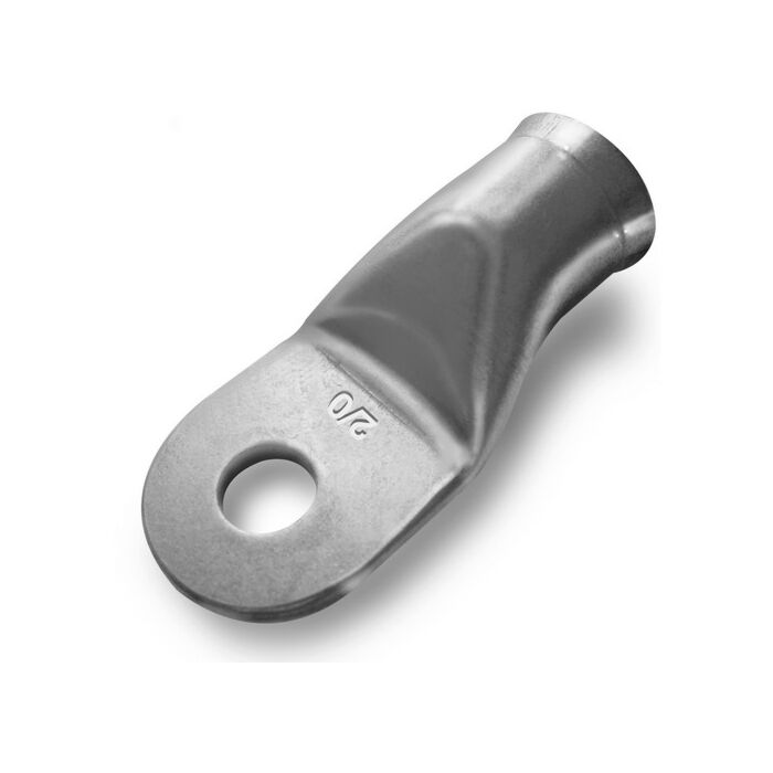 FTZ Industries 4 AWG Copper Tin Plated Non-Insulated Heavy Duty Ring Terminal Lug