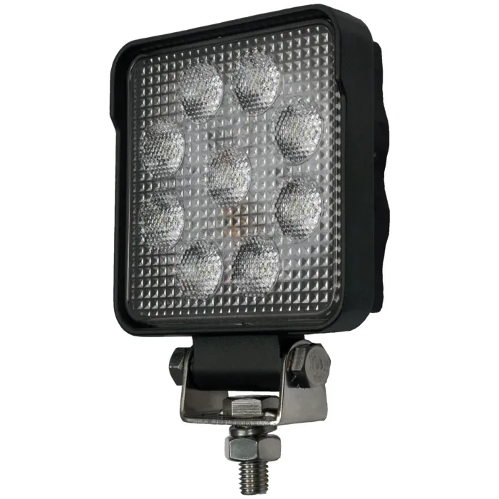 Peterson Pedestal Square Work Light w/ Stripped Leads (White) 4 in. x 4 in.