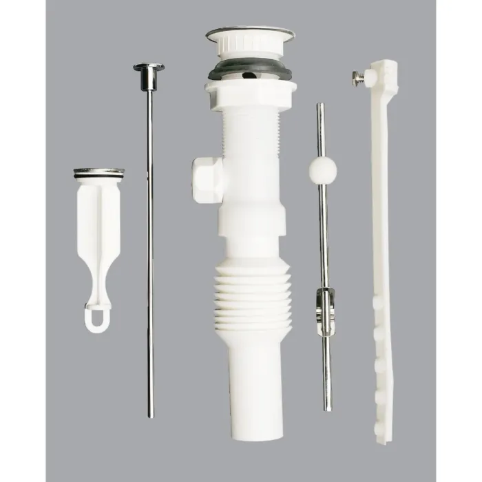Do it Best 1-1/4 In. Chrome-Plated/Plastic Flexible Pop-Up Assembly