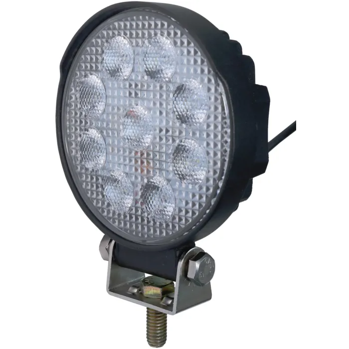 Peterson Pedestal Round Work Light w/ Stripped Leads (White) 4.2 in.
