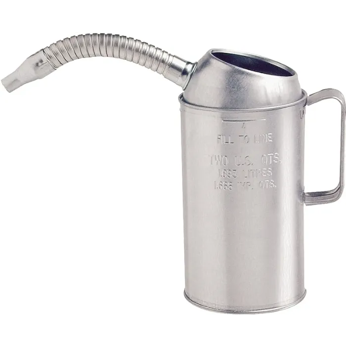 LubriMatic 75-442GS Measure Can, 2 qt, Galvanized