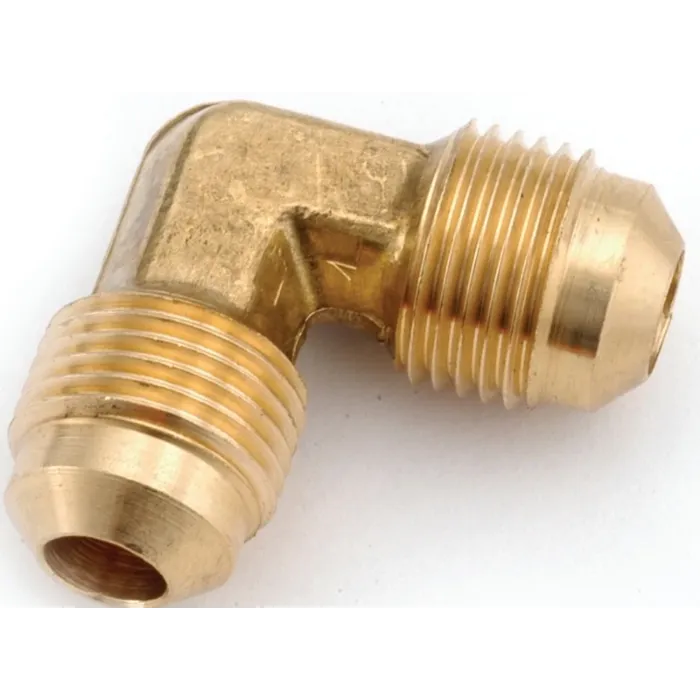 Anderson Metals 754055-08 Tube Elbow, 1/2 in, 90 deg Angle, Brass, 750 psi Pressure