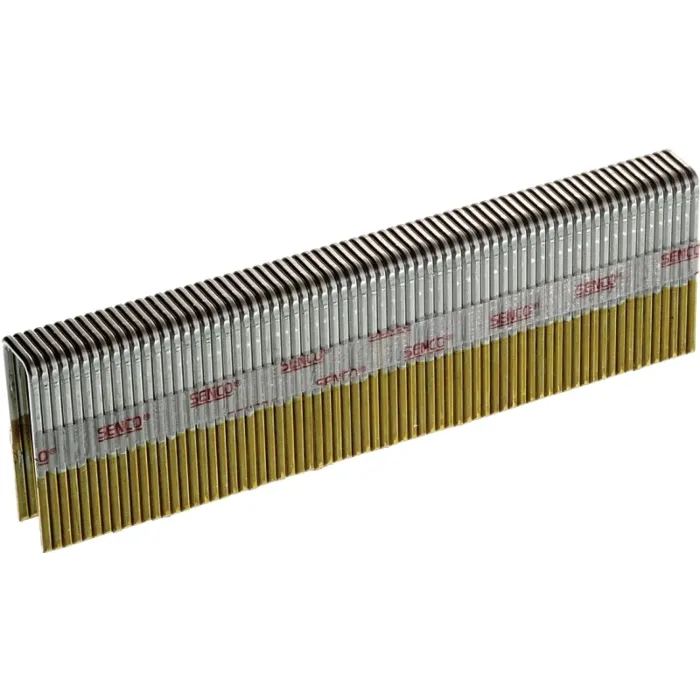 Senco N15BAB Wire Staple, 7/16 in W Crown, 1-1/4 in L Leg, 16, Galvanized