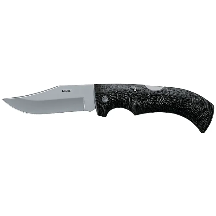 Gerber 46069 Folding Knife, 3.76 in L Blade, 420HC Stainless Steel Blade, Comfort Grip, Tacky Handle, Black Handle