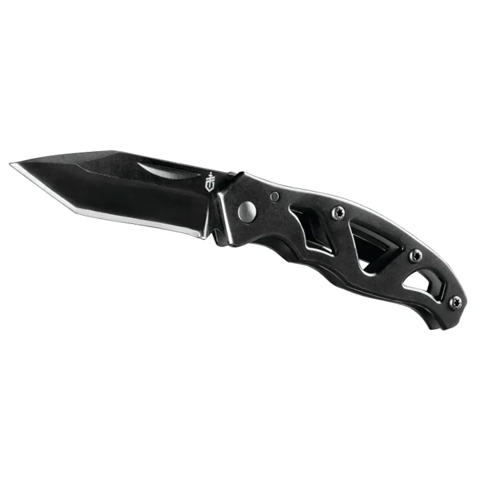 Gerber 31-001729 Folding Knife, 2.13 in L Blade, 7Cr17MoV Stainless Steel Blade, 1-Blade, Textured Handle, Black Handle