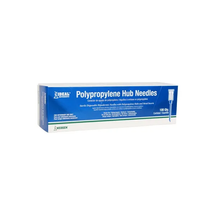 Ideal Instruments 20 ga x 1 in Yellow Color Polypropylene Material Disposable Hub Needle