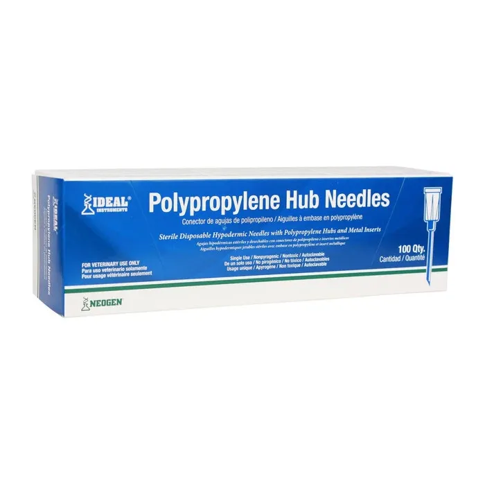 Ideal Instruments® 22 ga x 1 in L Poly Material Gray Color Disposable Hub Needle