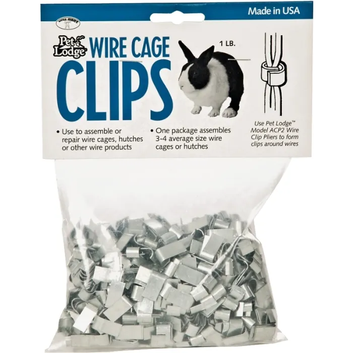 Pet Lodge Miller ACC1 Cage Clip, Ferrule, Metal, For: ACP2 Pet Lodge Wire Clip Pliers, 14 - 16 ga Wire Panels