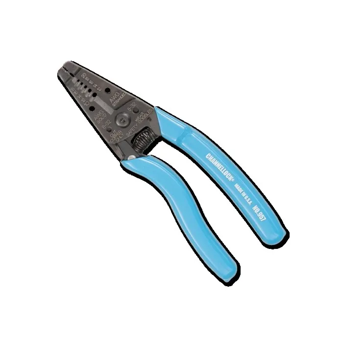 Channellock 7" Wire Stripper, 10to20 AWG Strip, Cut, Curved