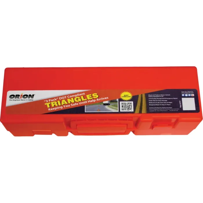 Performance Tool Fluorescent Orange Emergency Warning Triangle (3pk)