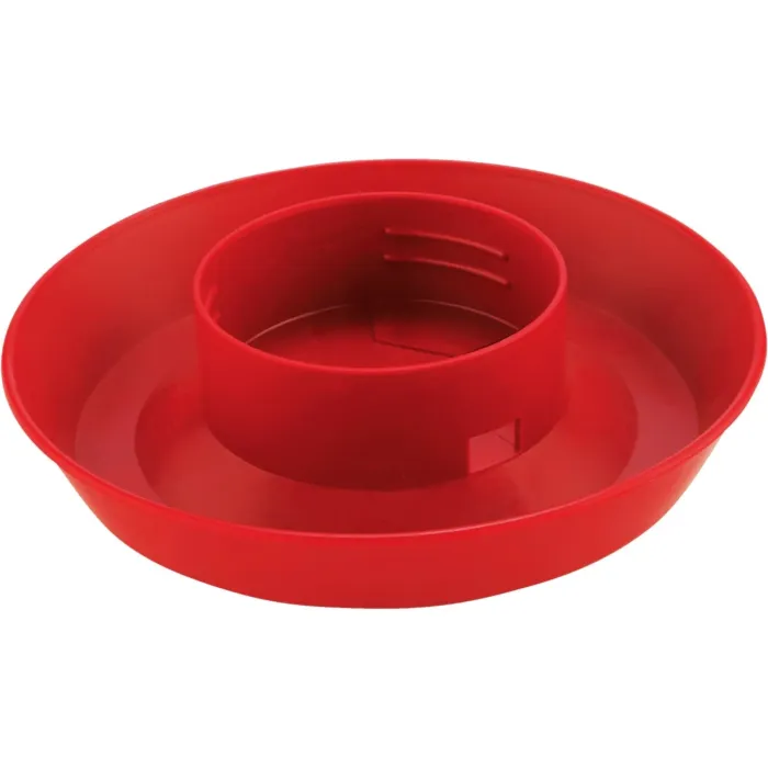 Little Giant Products Little Giant 1 Qt. Screw-On Red Poultry Waterer Base