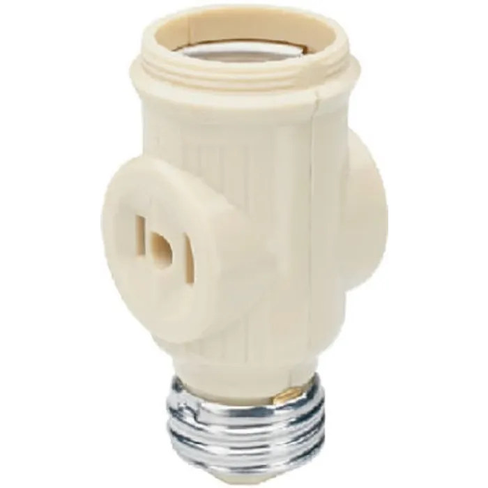 Pass & Seymour Legrand 1403ICC10 Keyless Lamp Holder, 660 W, Ivory
