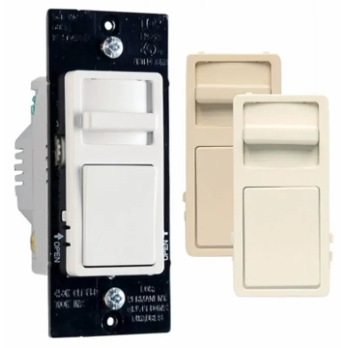 Pass & Seymour Legrand Wide Slide WSCL453PTCCCV4 Slide Dimmer, 120 V, CFL, LED Lamp, 3-Way