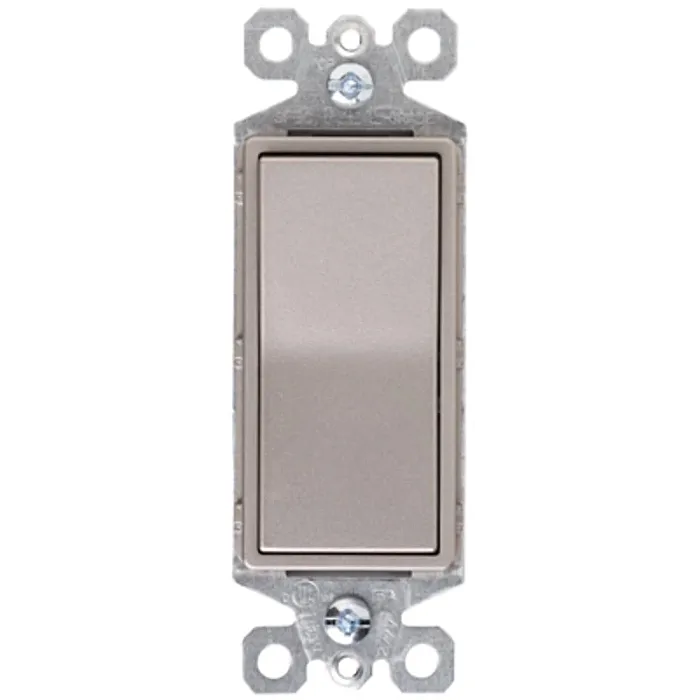 Pass & Seymour Legrand radiant Series TM870NICC10 Paddle Switch, 15 A, 120/277 VAC, Push Wire, Side Wire Terminal
