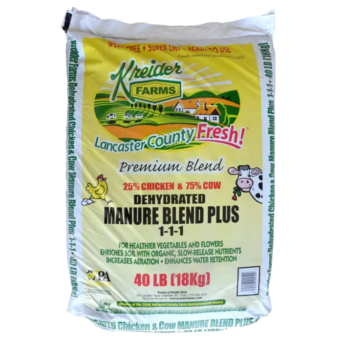 Kreider Farms 99990040 40 lb Composted Manure Blend Plus