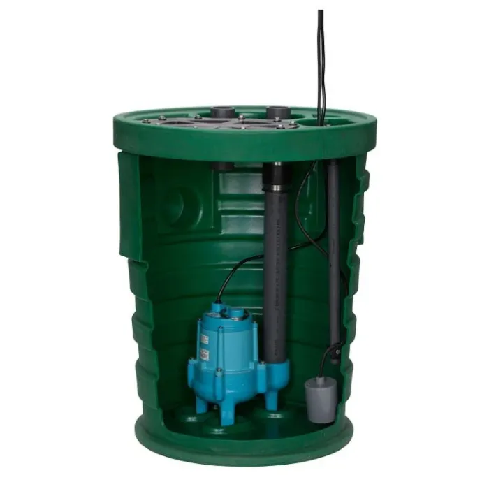 Little Giant Pump Simplex Sewage Basin Kit Float