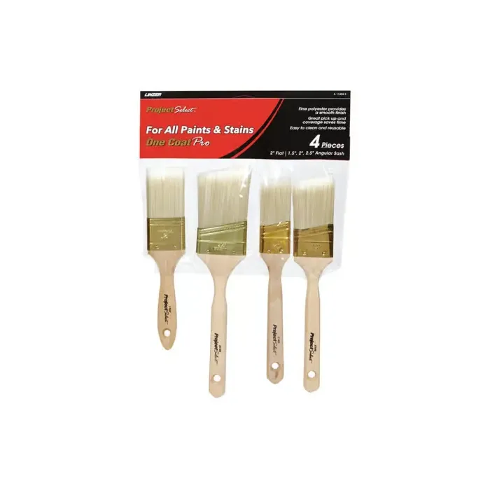 Linzer Project Select One Coat Pro Paint Brush Set (4 pc)