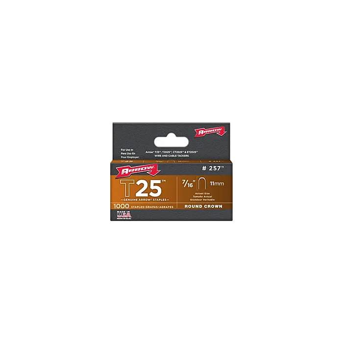 Arrow Fastener T25 Staples - #257 (7/16")