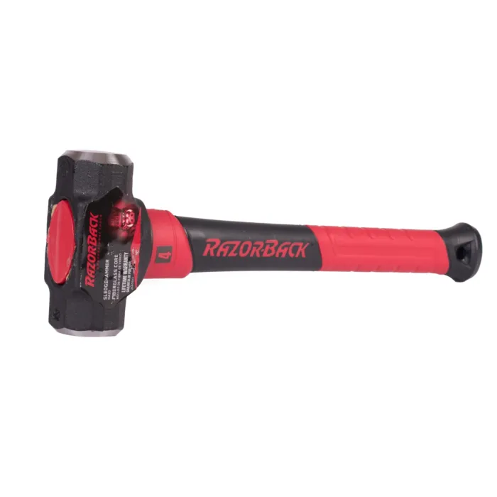 Razor-Back 4 lb Forged Steel Fiberglass Engineer Hammer