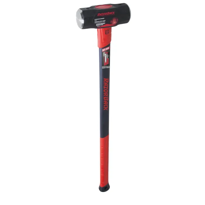 Razor-Back 12 lb Forged Steel Fiberglass Sledge Hammer