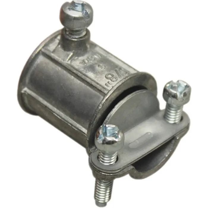 Arlington Industries Combination coupling. 1/2" EMT to non metallic sheet cable. Zinc Die-cast. Trade Size 1/2". Cable Range .250 to .612
