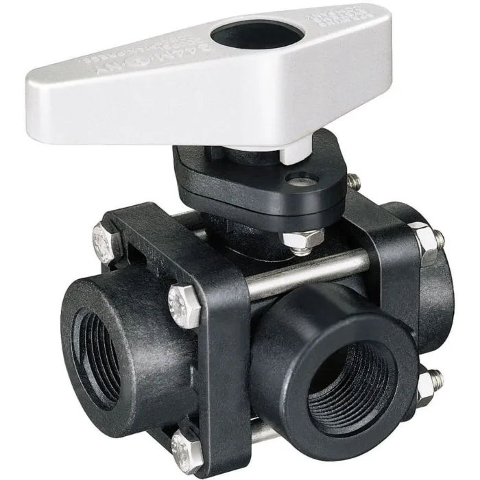 TeeJet 1 in FNPT Connection Type Glass Reinforced Poly Ball Valve