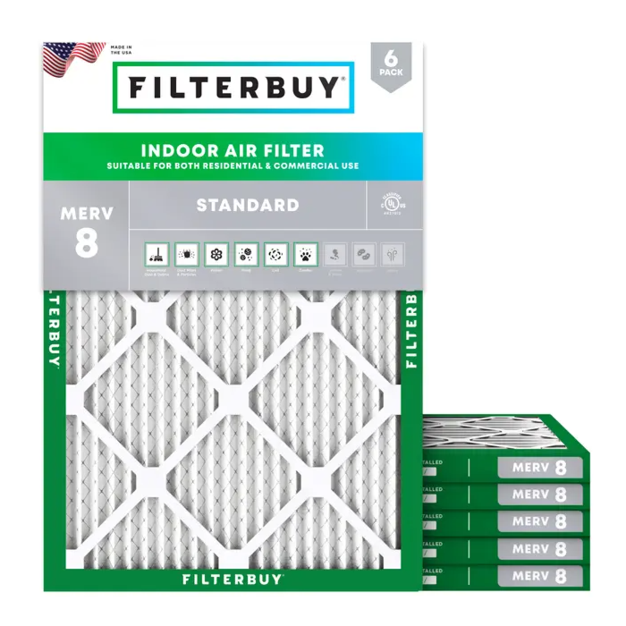 Merv-8 Pleated Air Filter - 18x22x1