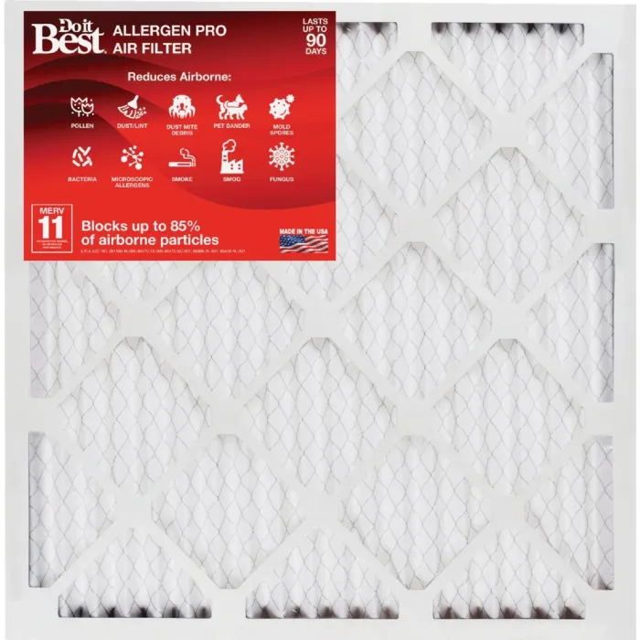 Do it Best 20 In. x 25 In. x 1 In. MERV 11 Furnace Filter