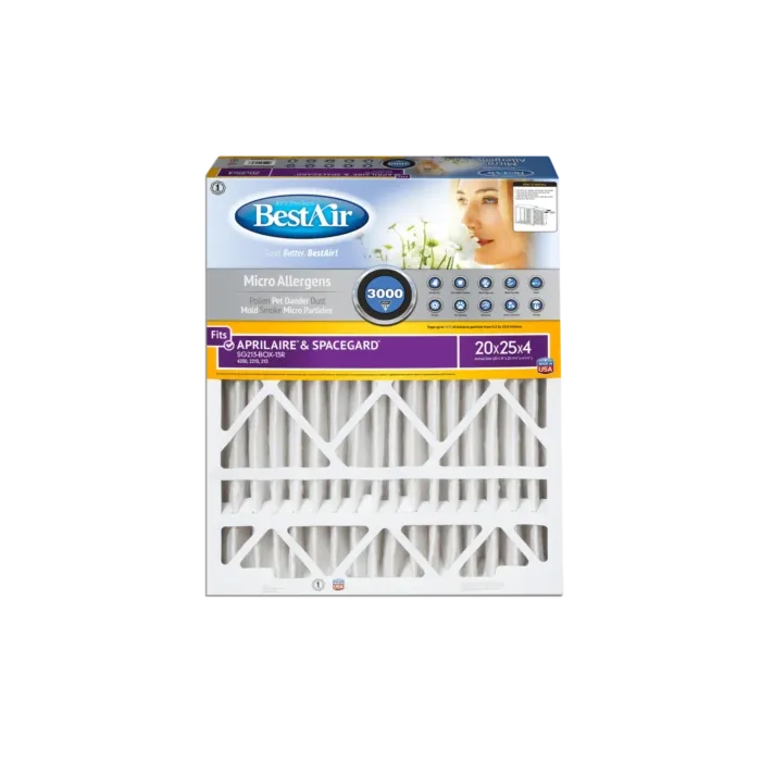 Bestair 20 in 25 in 4 in Pleated Air Filter