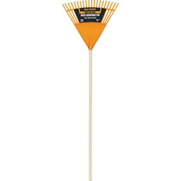 True Temper Kid's Floral Polyethylene Leaf Rake
