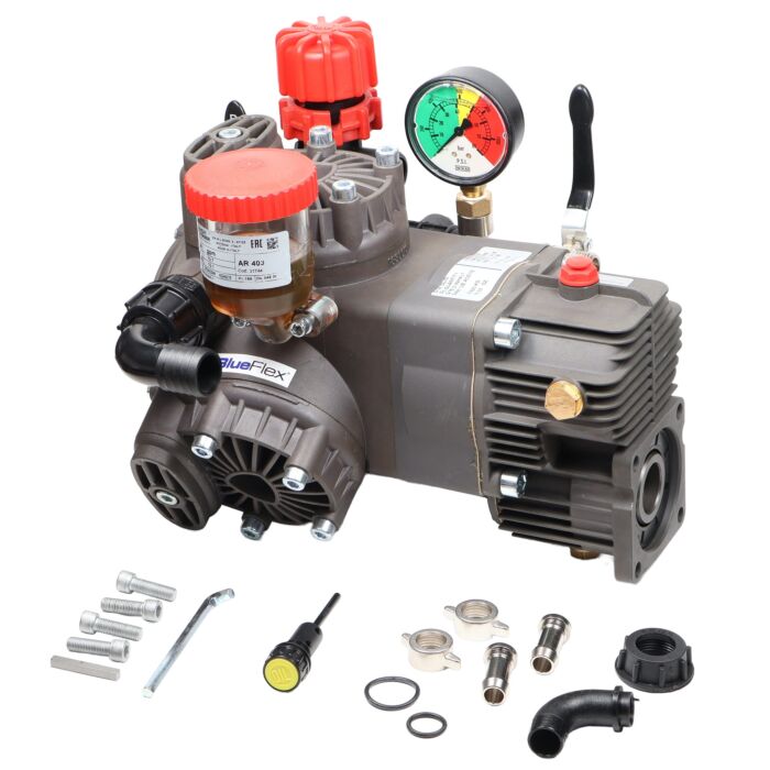 AR Medium Pressure 3 Diaphragm Pump w/ Pressure Control & Engine Gear Reduction - 580PSI, 10.7GPM