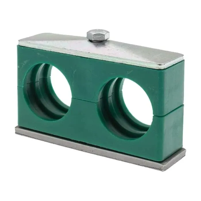 Pressure Components, Inc. 1.18 in 3/4 in OD Tube Poly Twin Pipe and Tube Clamp