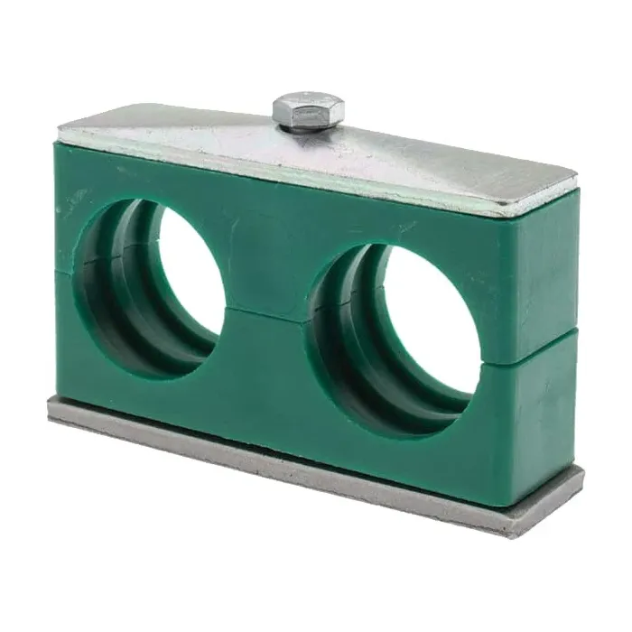 Pressure Components, Inc. 1.18 in 1 in OD Tube Poly Twin Pipe and Tube Clamp