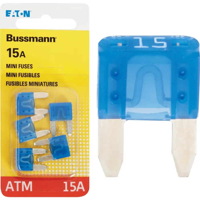 Bussmann 15-Amp 32-Volt ATM Blade Mini Automotive Fuse (5-Pack)
