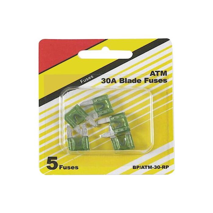 Bussmann 30 A Low Profile Green ATM Blade Fuse 5 pk