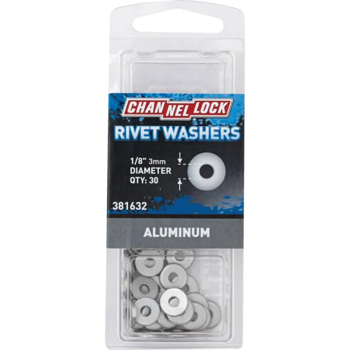 Channellock Rivet Washer (Aluminum - 30 pk)  1/8 in.