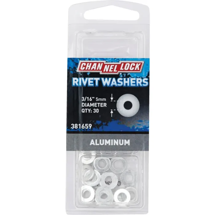 Channellock Rivet Washer (Aluminum - 30 pk) 3/16 in