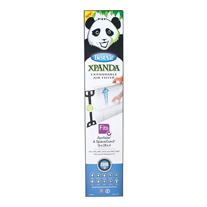 BestAir XPANDA 16 in. W X 28 in. H X 4 in. D MERV-13 Pleated Air Filter 1pk