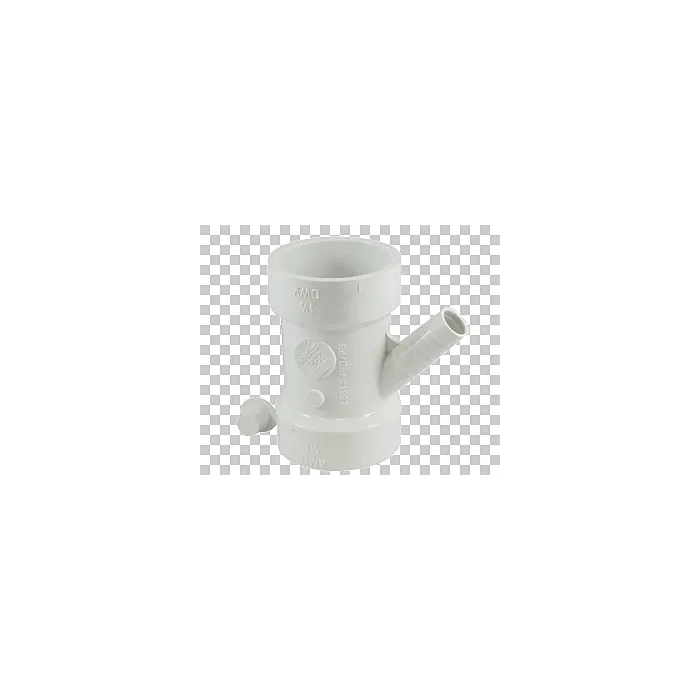 Canplas 1-1/2 x 1-1/2 x 1/2 in Hub x Hub x Hose Barb PVC Appliance Wye