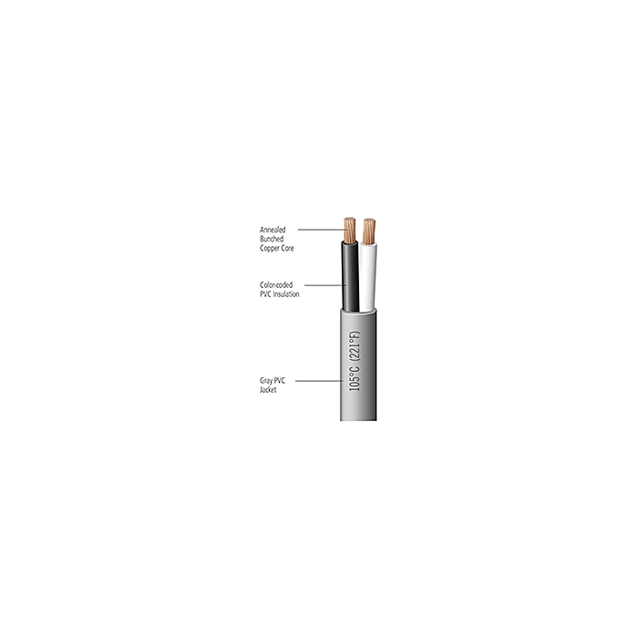 EAST PENN 60 V 14/2 AWG 0.177 x 0.294 in Coated Primary Wire