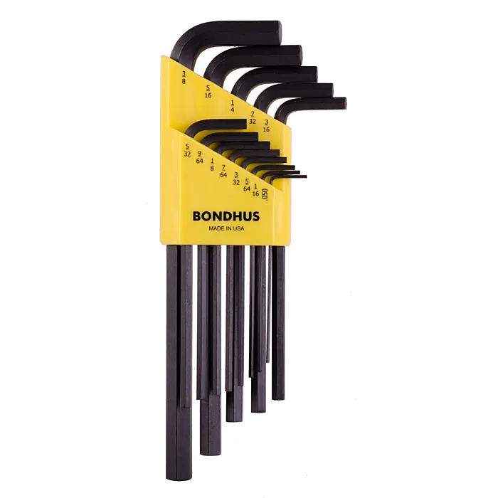Bondhus SAE 13 Pieces 0.05-3/8 in Long Length Hex End L-Wrench Set